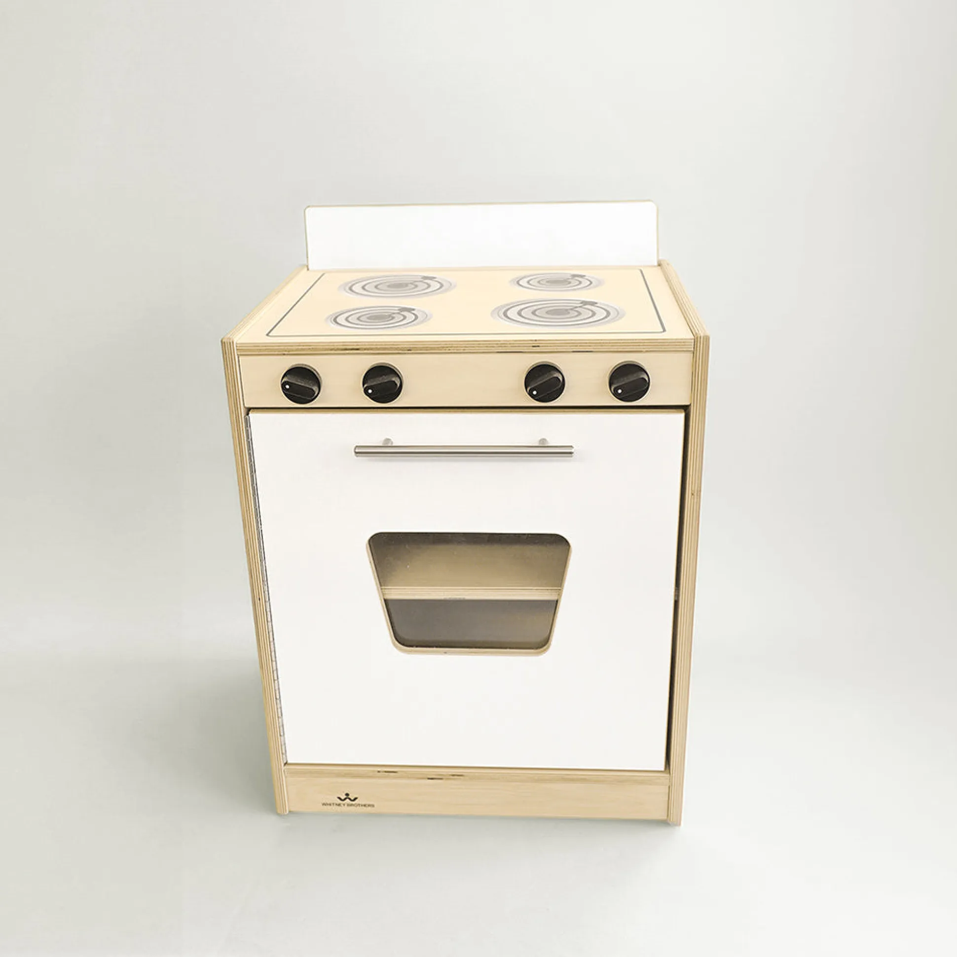 Contemporary Wooden Play Kitchen Ensemble | 5-Piece Pretend Play Set