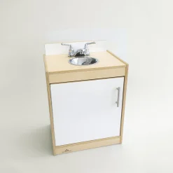Contemporary Wooden Play Kitchen Ensemble | 5-Piece Pretend Play Set
