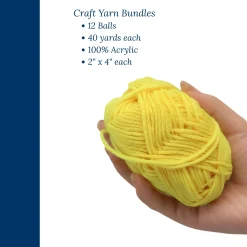 Craft Yarn - Set of 12 Bundles