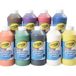 Crayola® Washable Tempera Paint - Set of 9 Pints