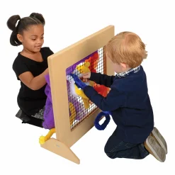Creative Weaving Frame Set | Complete Classroom Kit with Wooden Frame, Scarves & Noodles