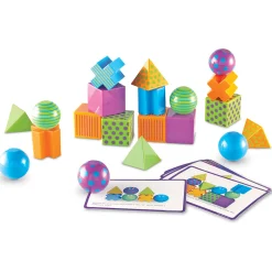 Critical Thinking Puzzle Game for Kids – 20 Activity Cards & Multicolor Blocks – Spatial Reasoning, Pattern Matching & STEM Learning, Ages 5-13