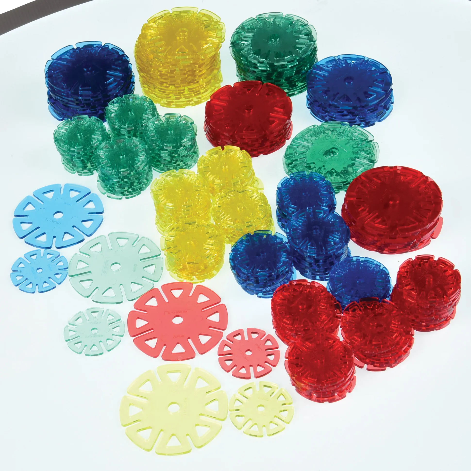 Crystal Connectors Building Discs – 300-Piece Translucent STEM Construction Set for Kids Ages 3+