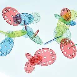 Crystal Connectors Building Discs – 300-Piece Translucent STEM Construction Set for Kids Ages 3+