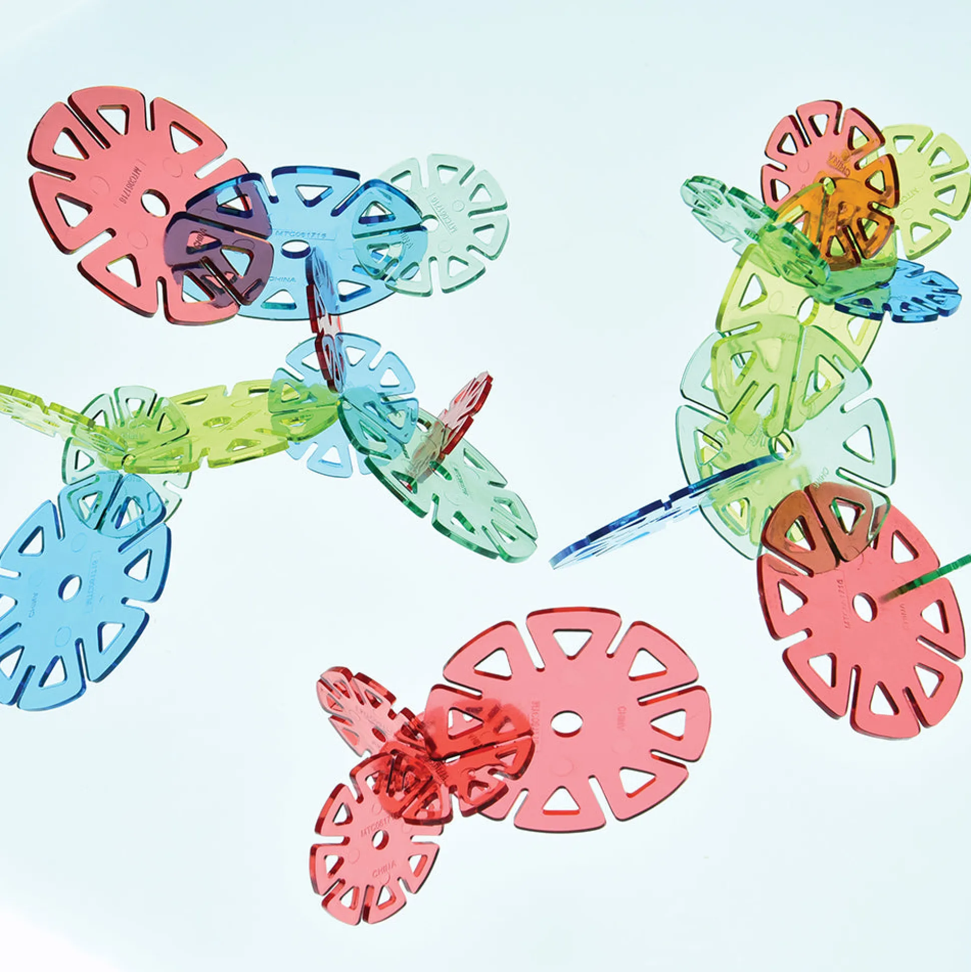 Crystal Connectors Building Discs – 300-Piece Translucent STEM Construction Set for Kids Ages 3+