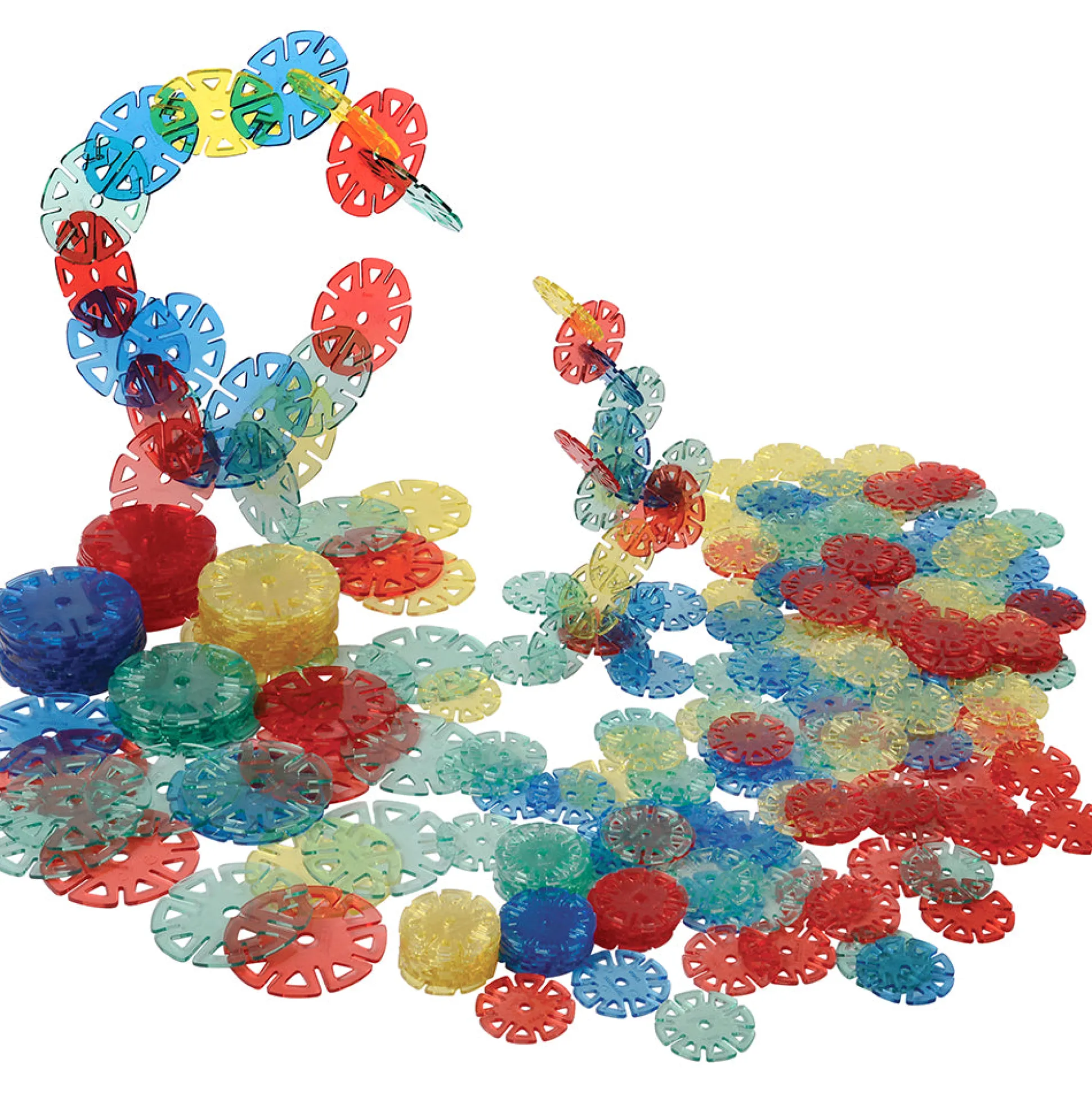 Crystal Connectors Building Discs – 300-Piece Translucent STEM Construction Set for Kids Ages 3+