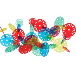 Crystal Connectors Building Discs – 300-Piece Translucent STEM Construction Set for Kids Ages 3+