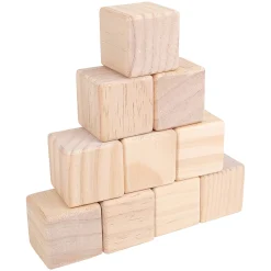 Cylinders, Cubes & Cones Hardwood Blocks | 30-Piece Toddler Shape Building Set
