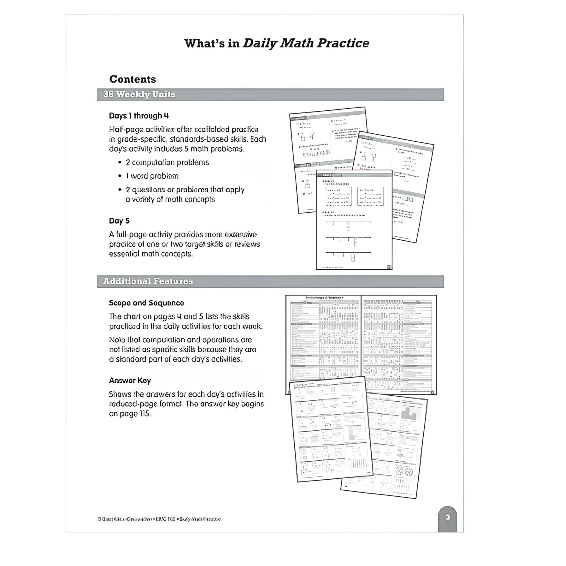 Daily Math Practice Workbook Grade 3