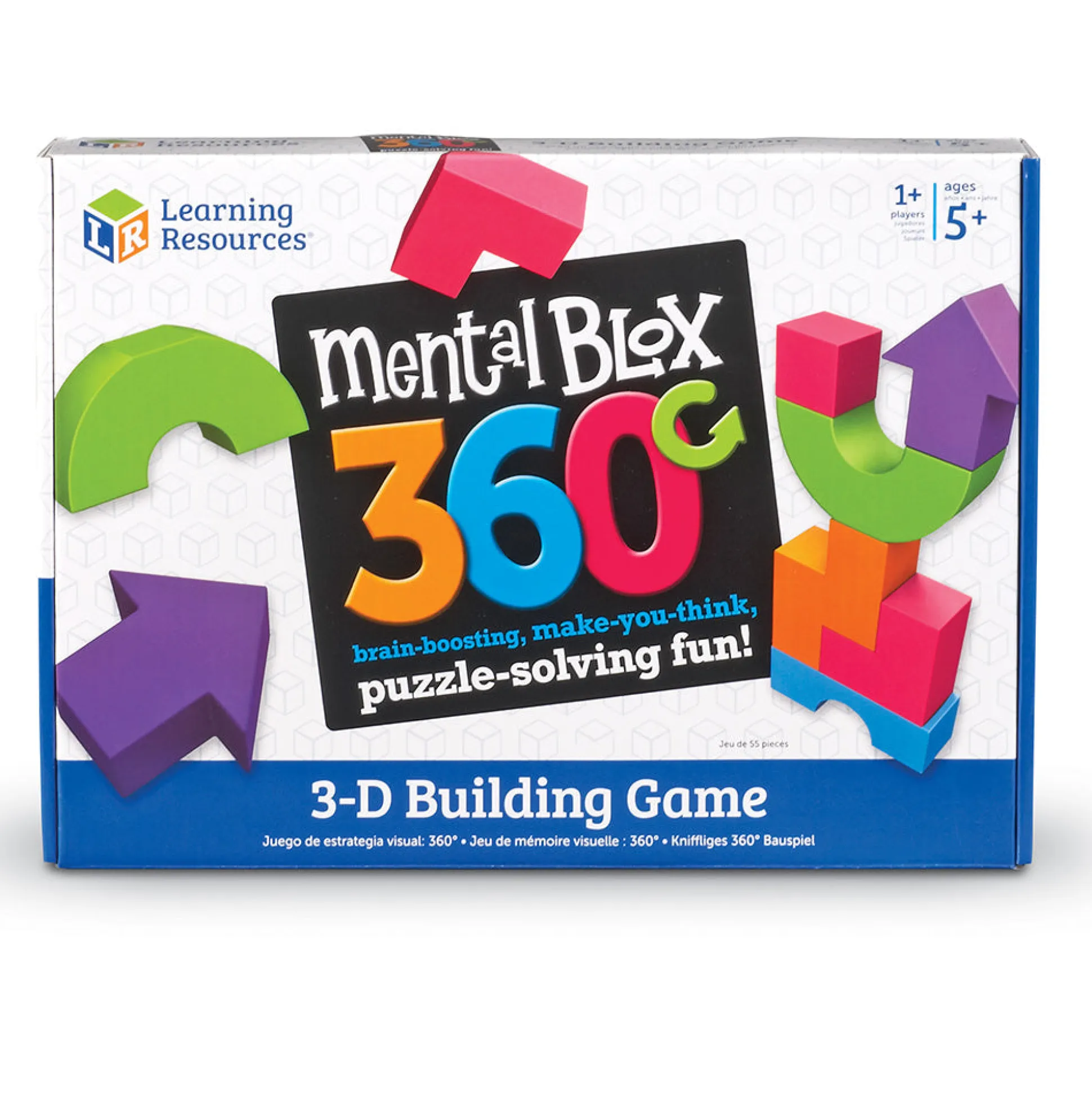 3D Building Puzzle Game for Kids – Spatial Reasoning, STEM Brain Teaser with Challenge Cards, Ages 5+