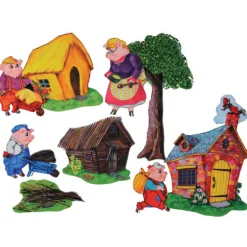 Deluxe Flannel Board Set/Three Little Pigs