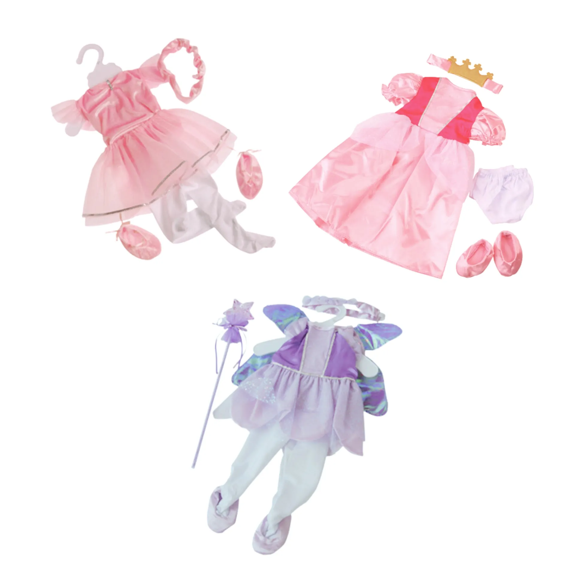 14"-18" Doll Clothes Dress-Up Dreams Bundle
