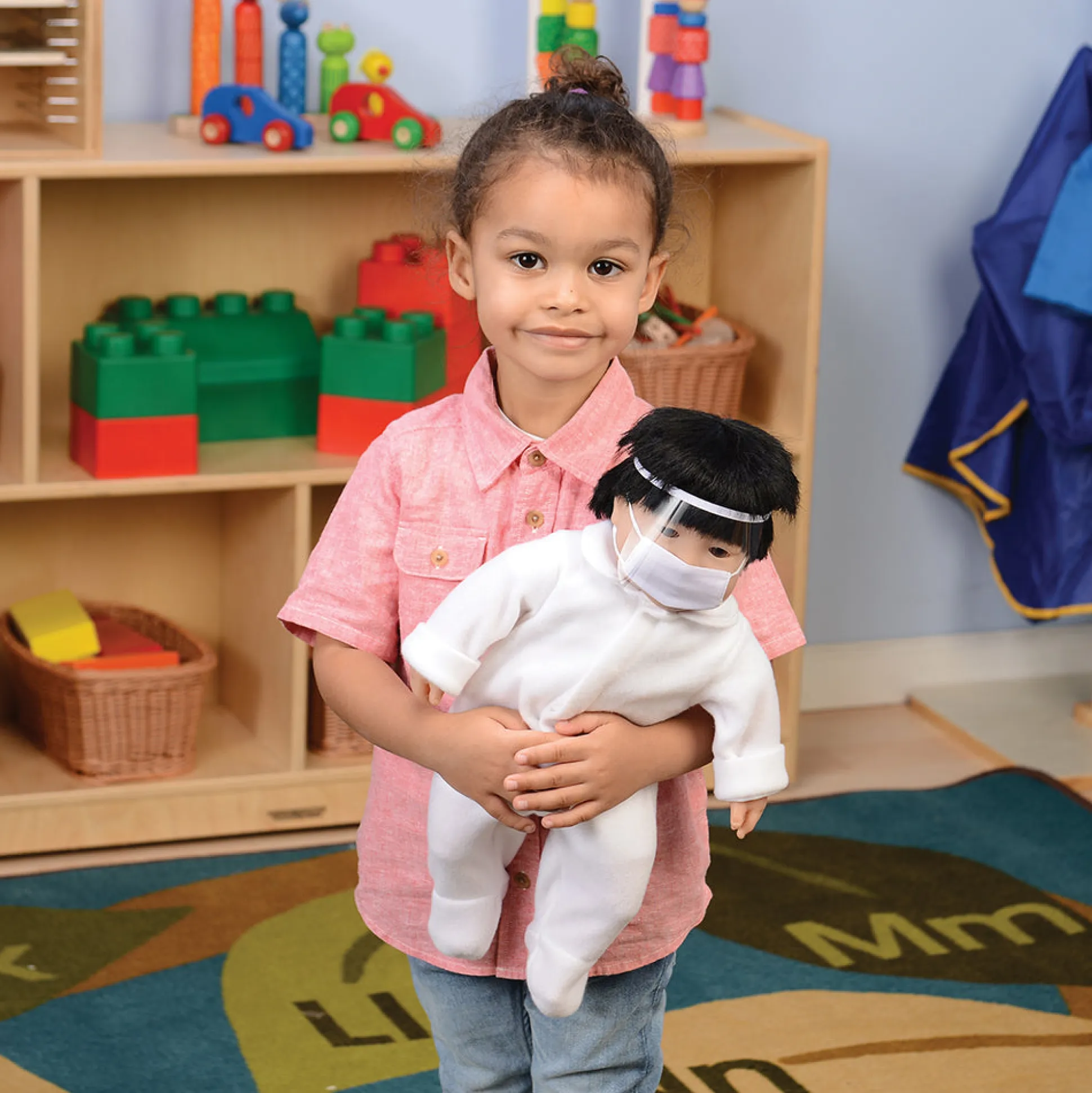 Doll Mask and Face Shield Set