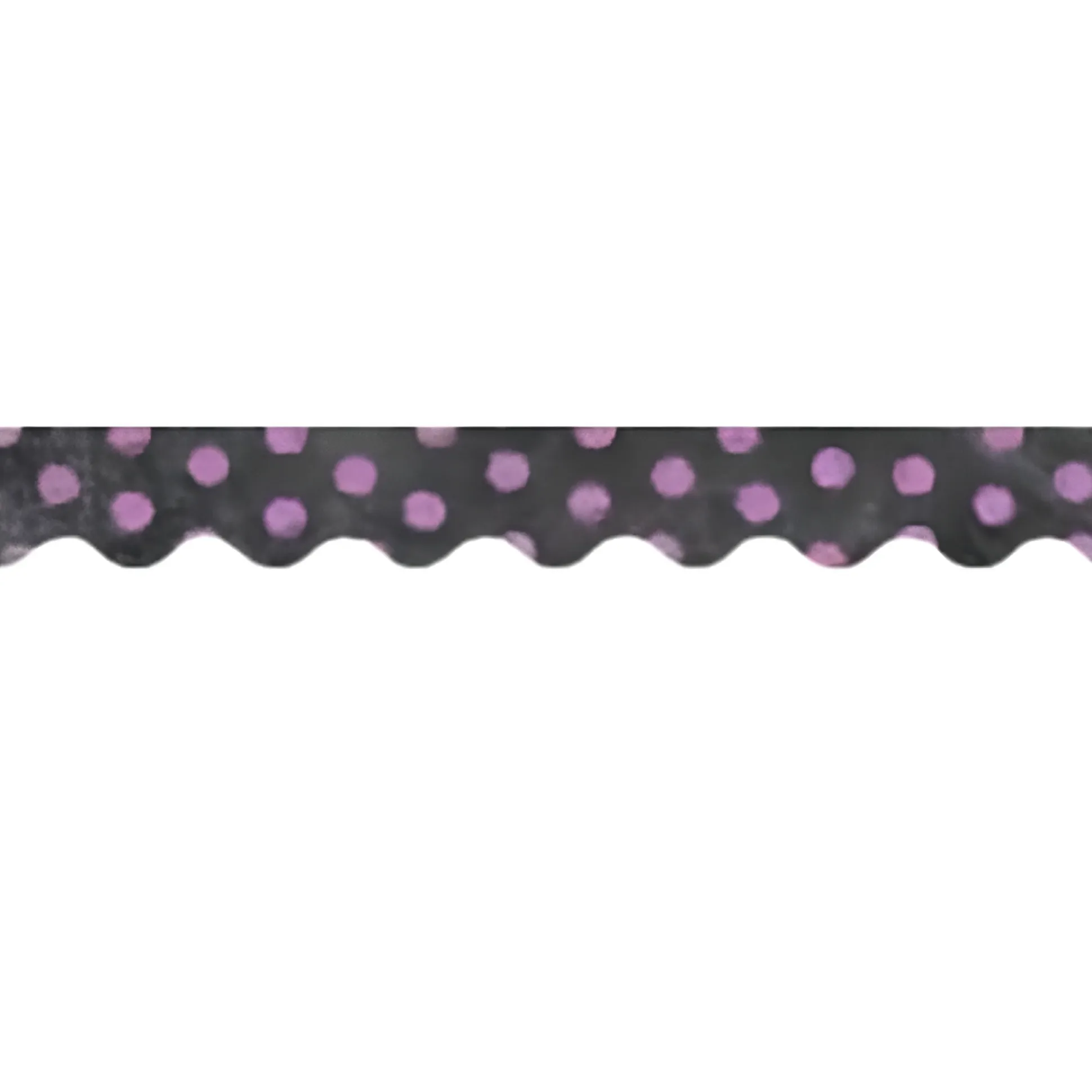 Dots on Chalkboard Purple Bulletin Board Border, 35 Feet