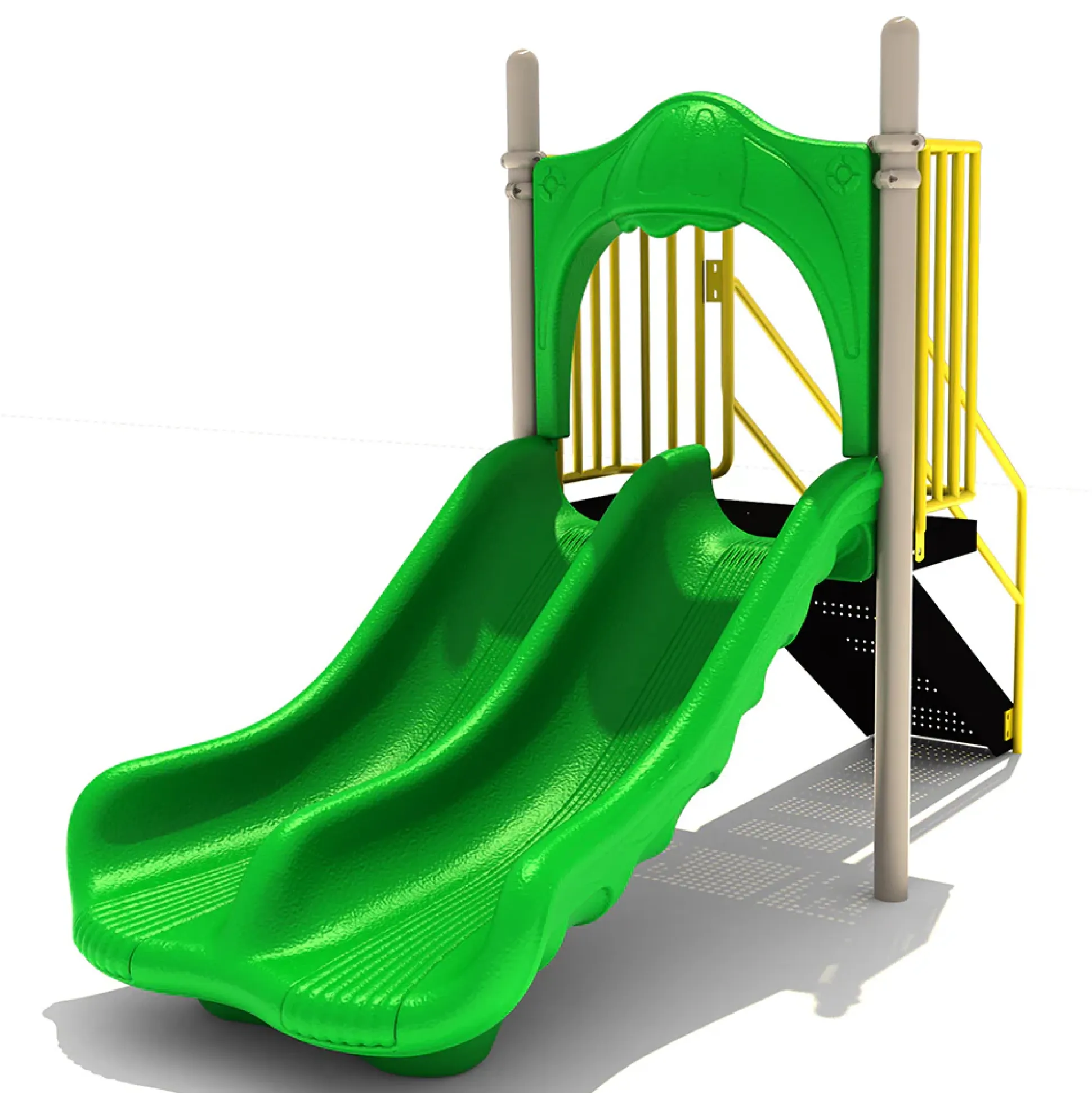 3' Double Freestanding Playground Slide | For Ages 2-12