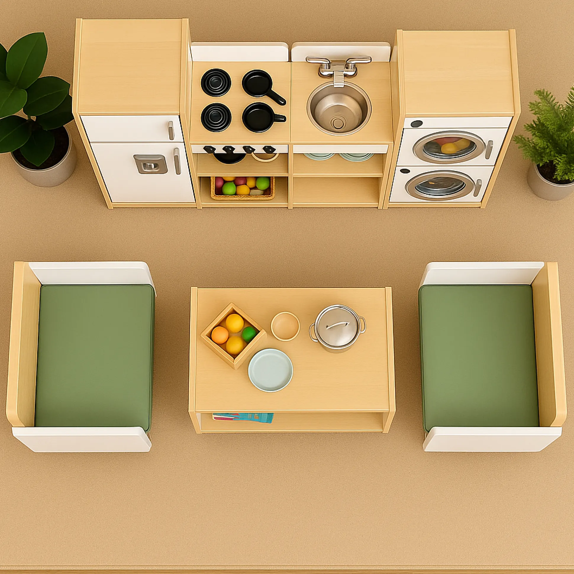Dramatic Play: Lounge & Kitchen Bundle