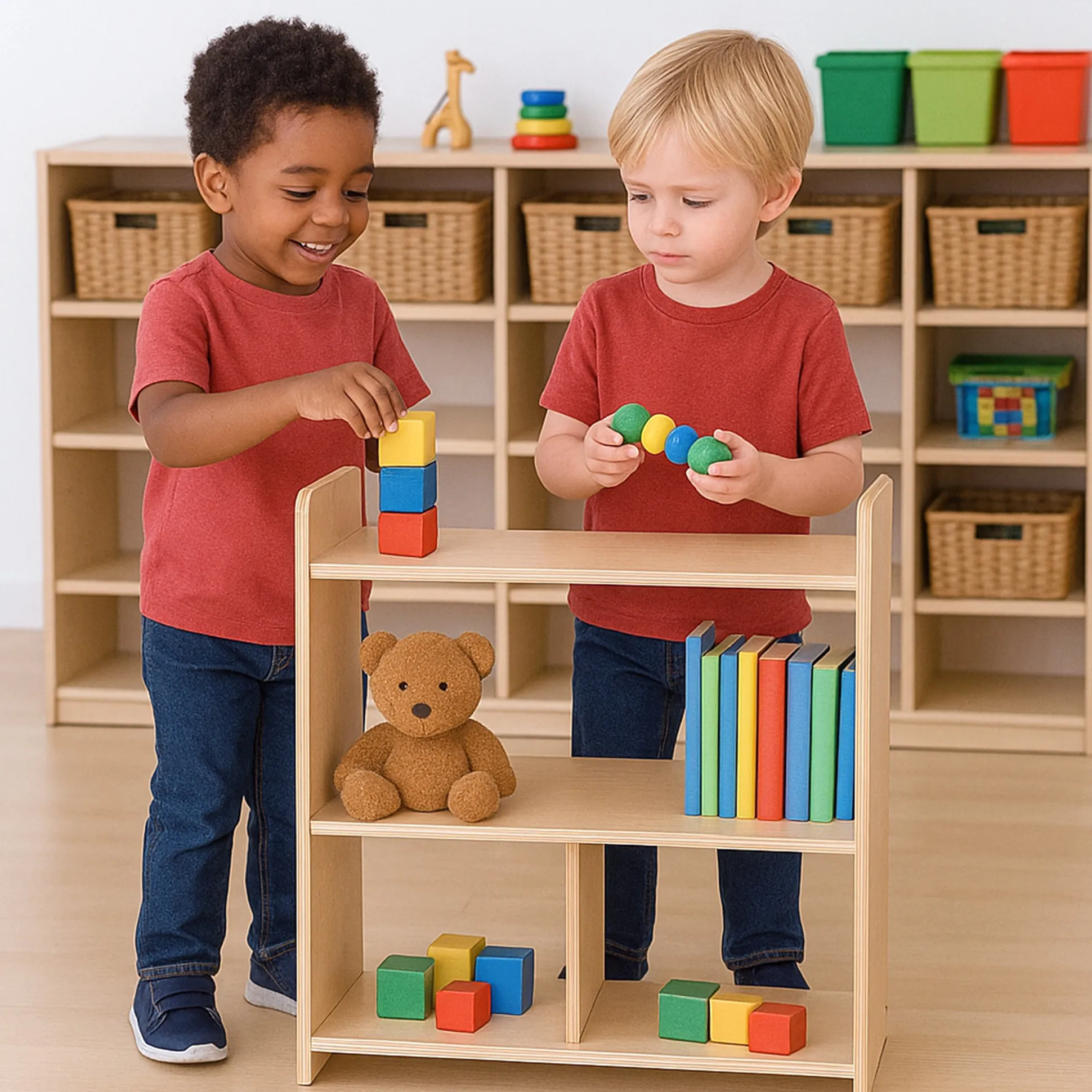 Dual-Access Toddler Shelf | GREENGUARD® Certified Storage Unit