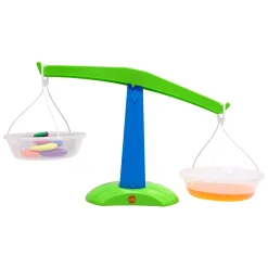 Early Math Balance Scale | Plastic Classroom Measurement Tool with Removable Pans & Graduated Marks