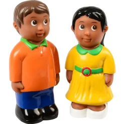 Easy Grip Hispanic Family Figures | 4-Piece Set for Block & Pretend Play
