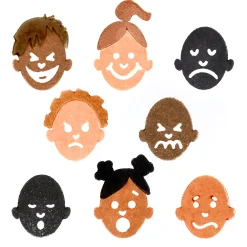 Easy Grip Stampers with Emotional Facial Expressions