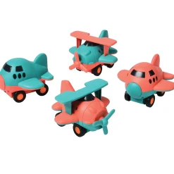 Eco-Friendly Airplanes | 4-Piece Compostable Vehicle Set