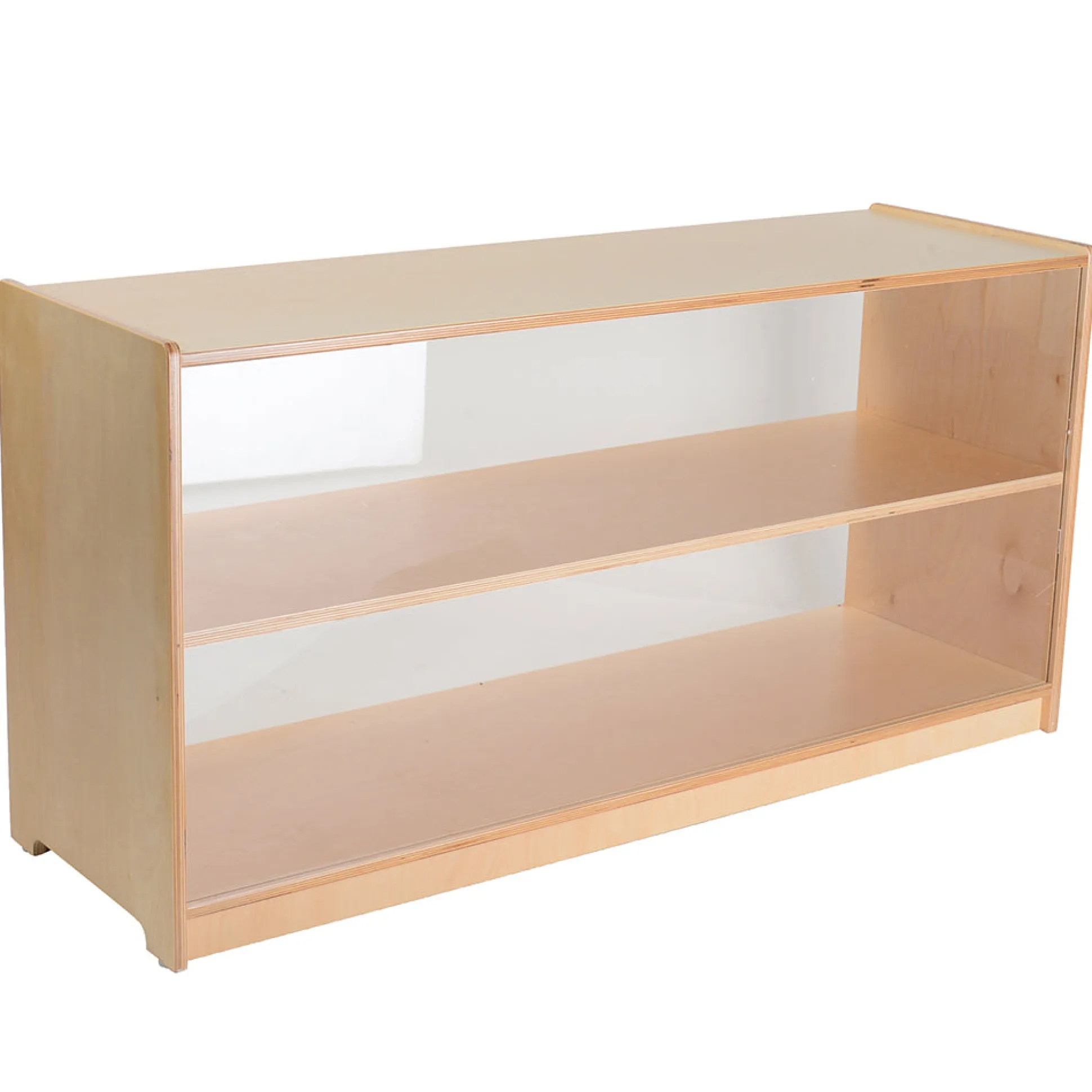 24" Eco-Friendly Baltic Birch Shelf with Plexi-Glass Back | Classroom Organization