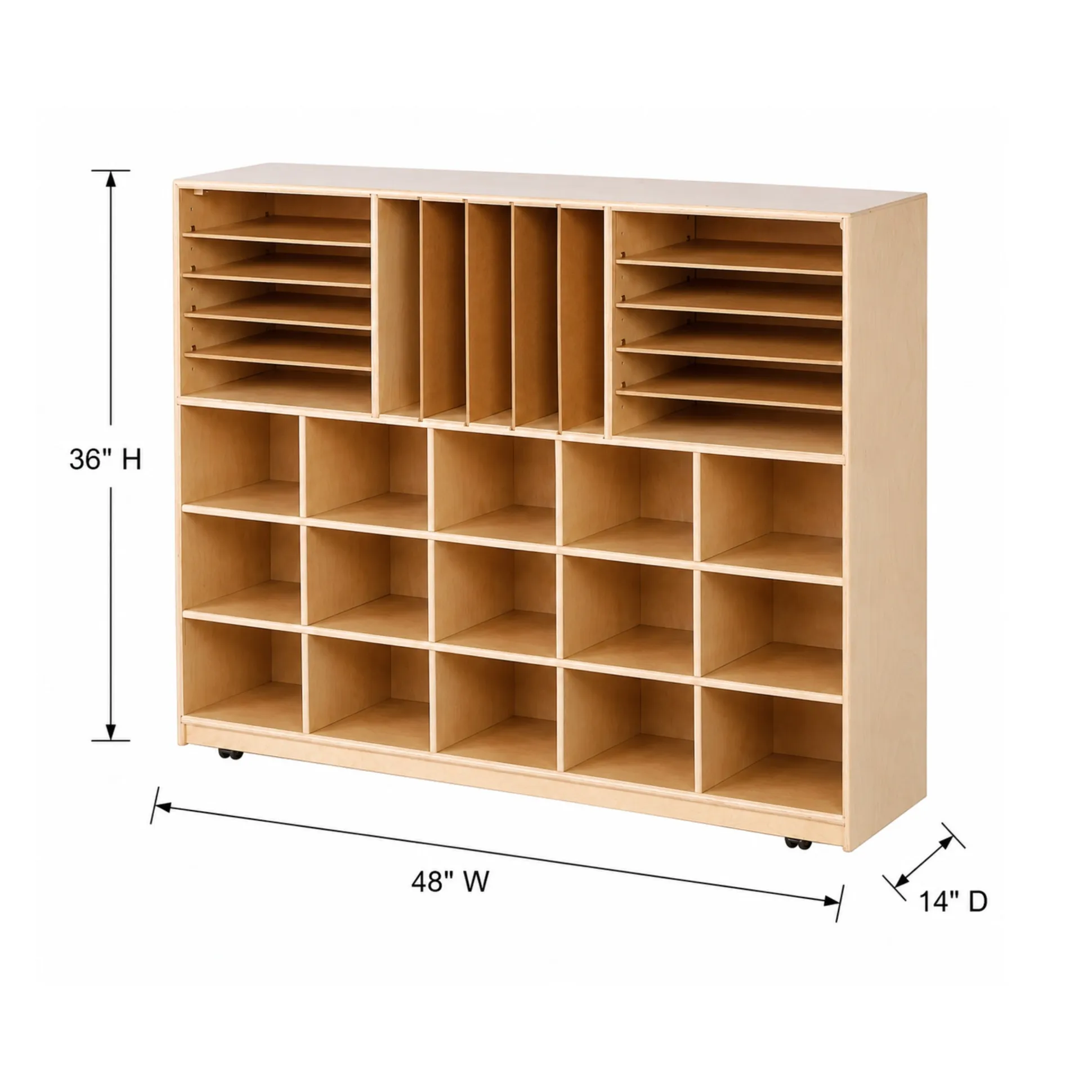 Eco-Friendly Deep Multi-Function Tall Storage Unit