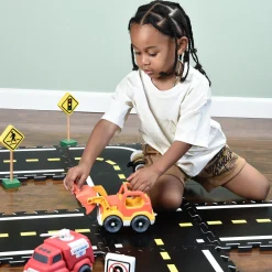 Eco-Friendly Front Loader Toy | 9-Inch Wheat Straw Construction Vehicle