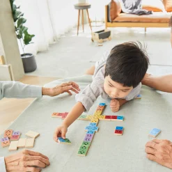 Eco-Friendly Wooden Emotion Dominoes