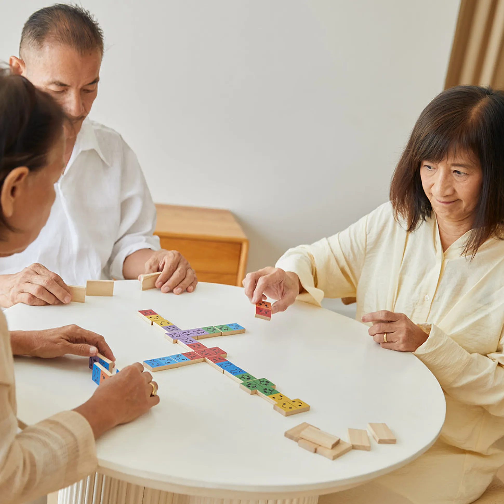 Eco-Friendly Wooden Emotion Dominoes