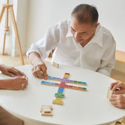 Eco-Friendly Wooden Emotion Dominoes