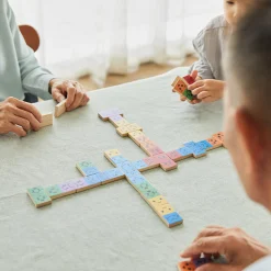 Eco-Friendly Wooden Emotion Dominoes