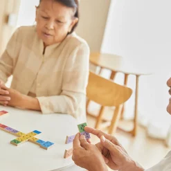 Eco-Friendly Wooden Emotion Dominoes