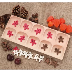 Eco-Friendly Wooden 10-Frame Math Tray | Beech Wood Counting & Place Value Tool