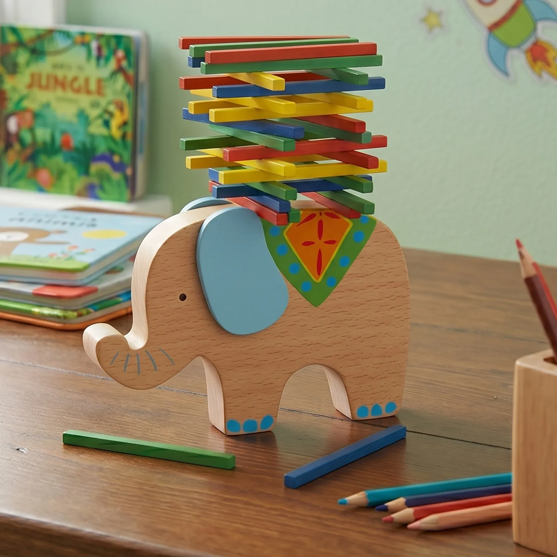 Elephant Stacking Balance Tower – Fine Motor, Focus & Coordination Toy
