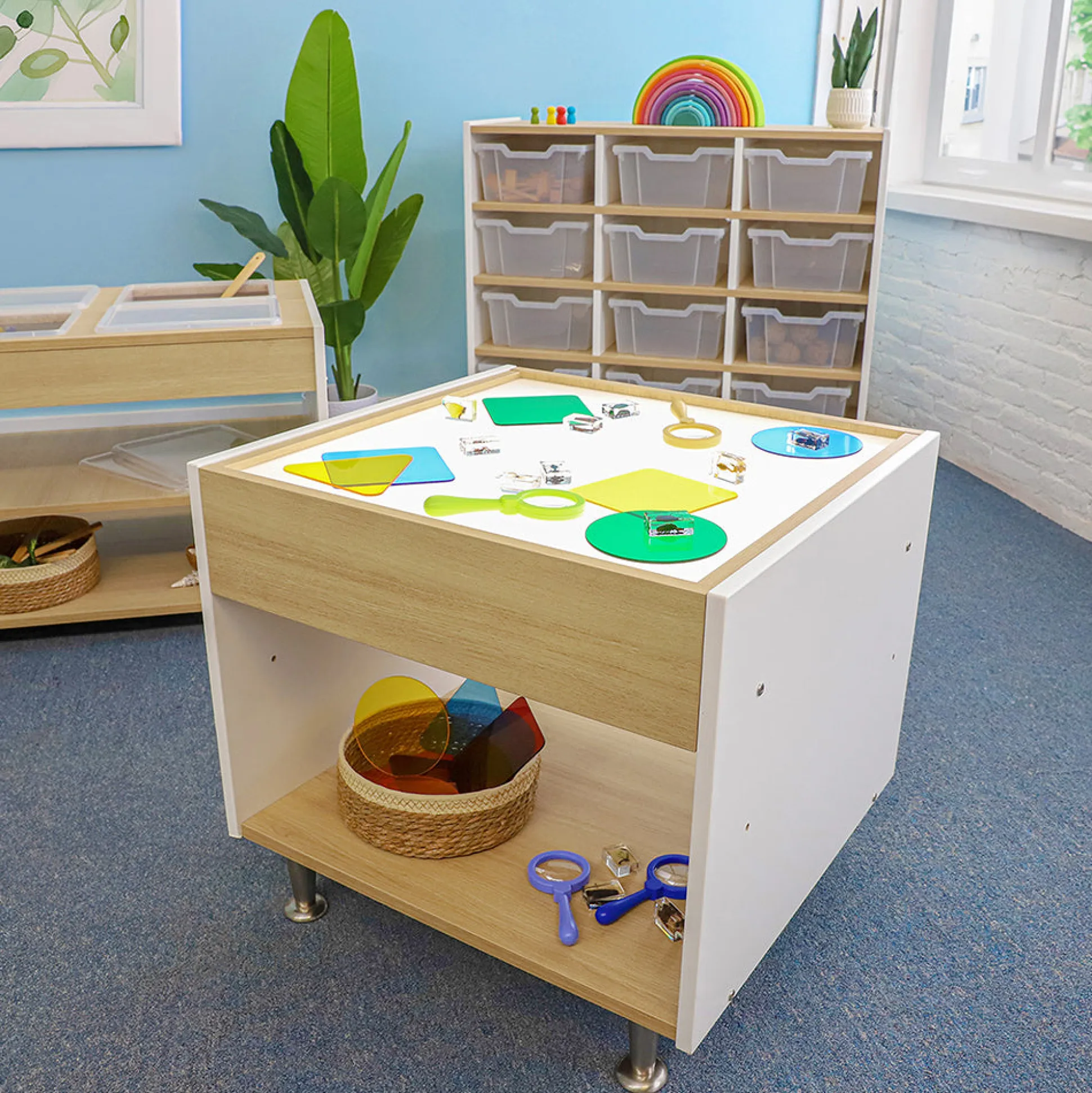 elevatED™ Adjustable LED Light Table | Modern Classroom Sensory Table with Height Adjustment