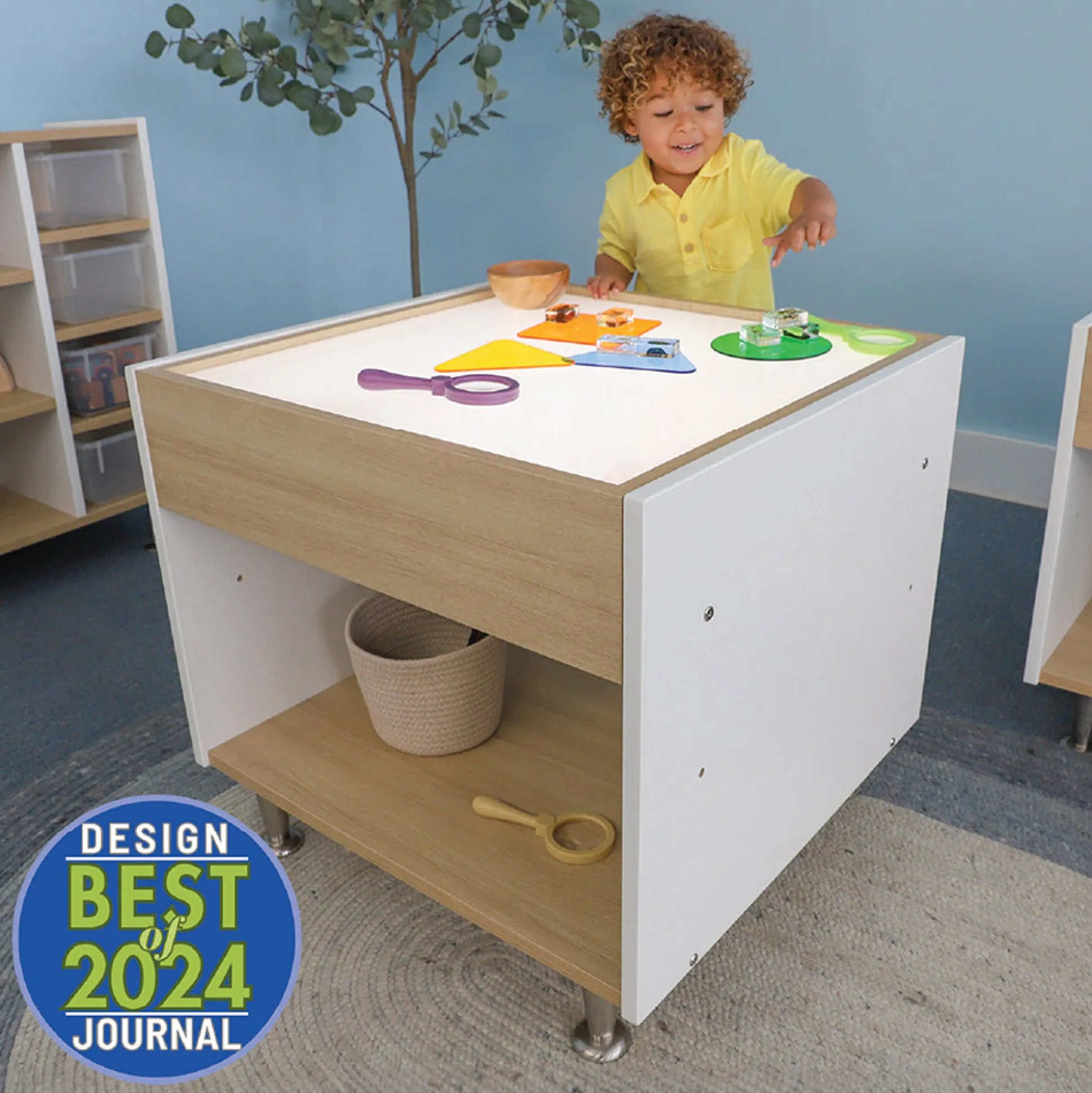 elevatED™ Adjustable LED Light Table | Modern Classroom Sensory Table with Height Adjustment