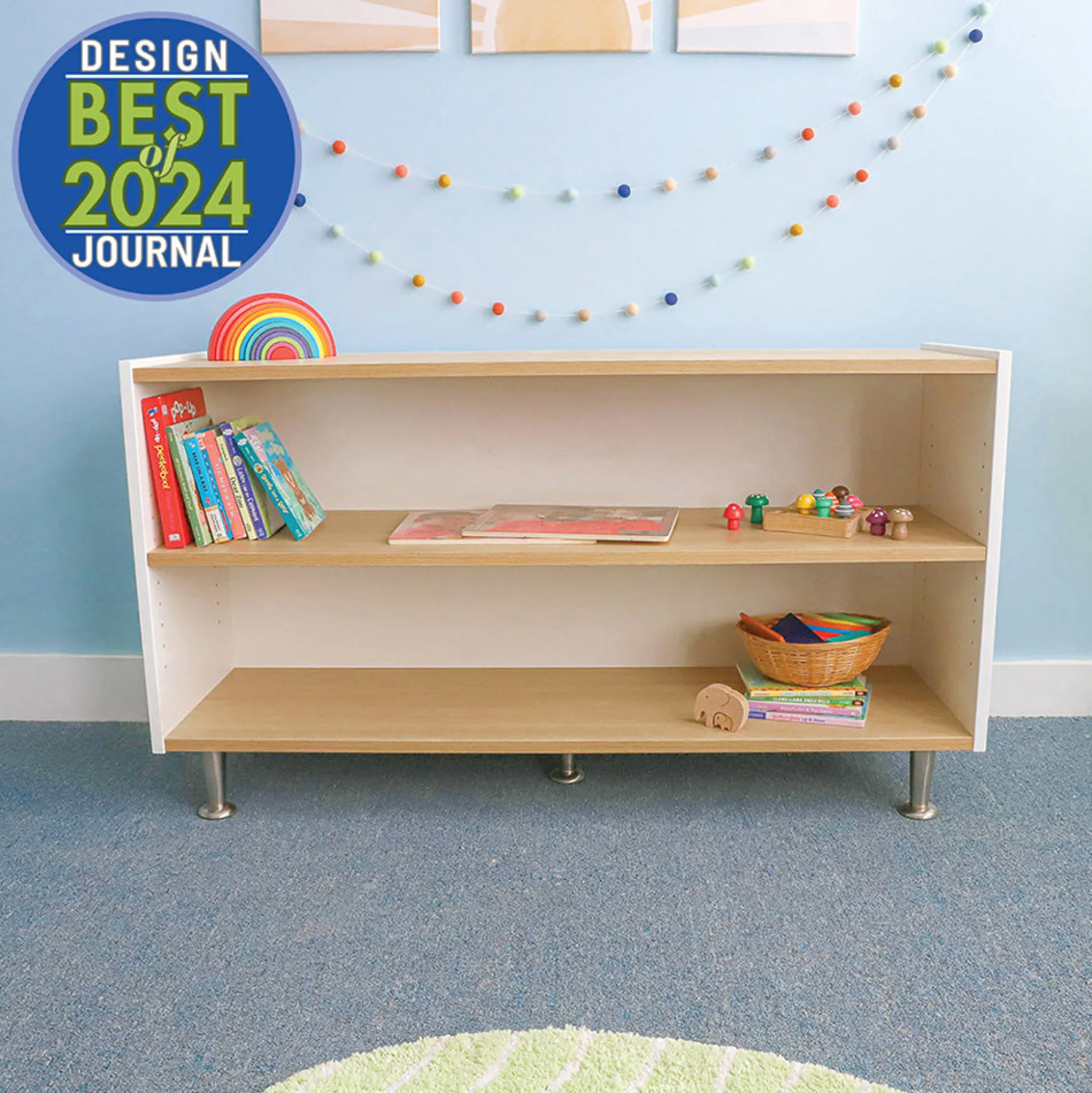 elevatED™ Adjustable Shelf Cabinet | 27" High Contemporary Classroom Cabinet