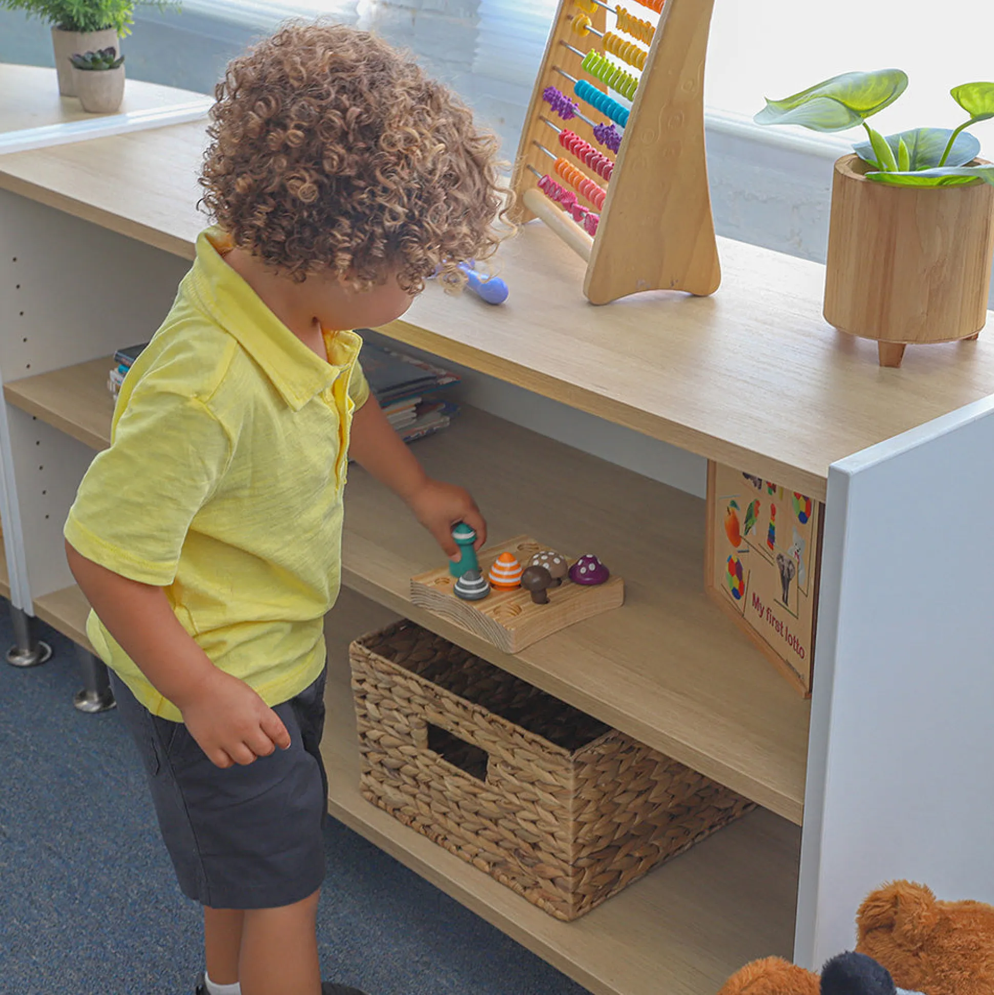 elevatED™ Adjustable Shelf Cabinet | 27" High Contemporary Classroom Cabinet