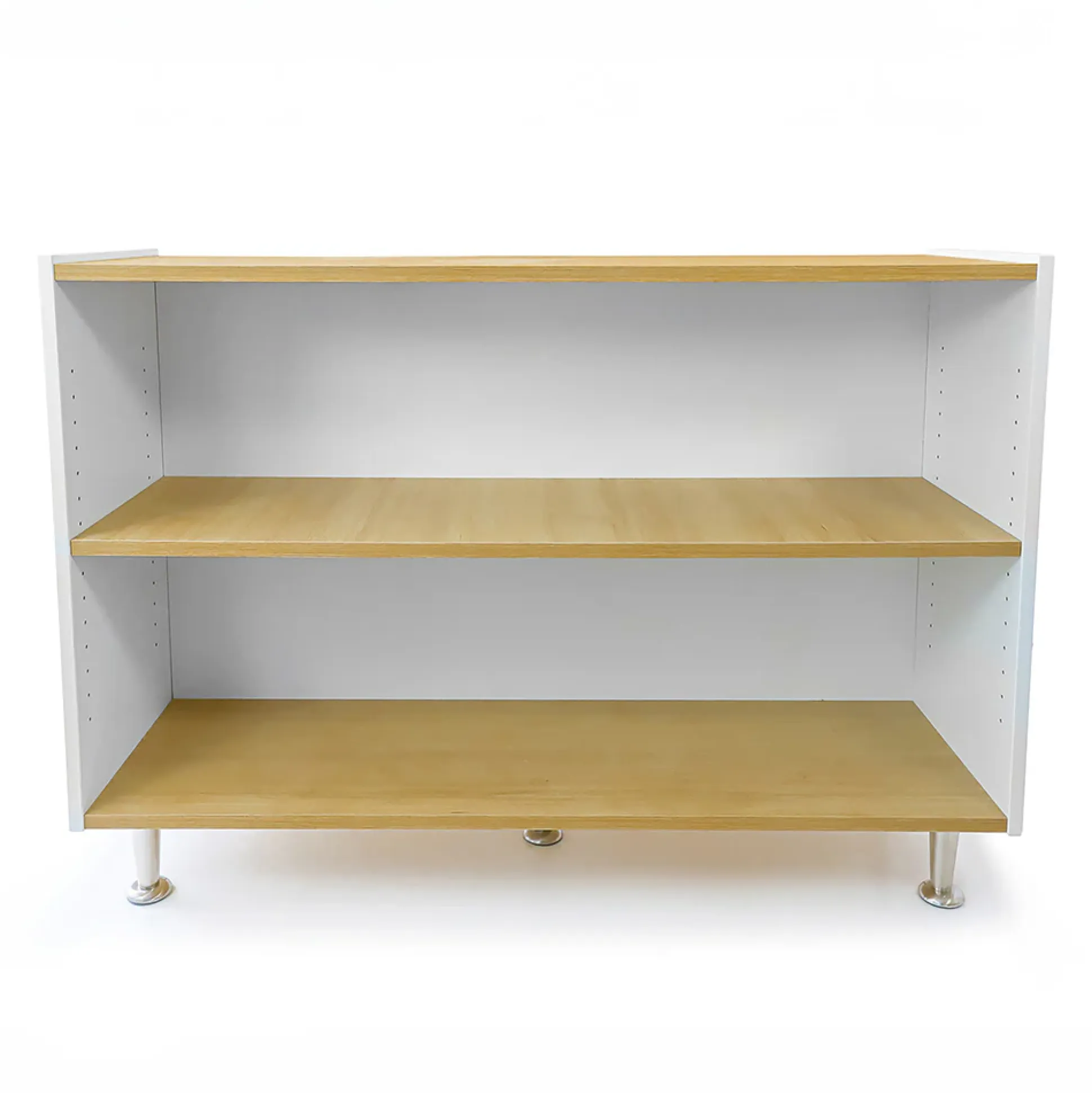 elevatED™ 33" Adjustable Shelf Cabinet | Modern White Oak Classroom Storage with Flexible Shelving