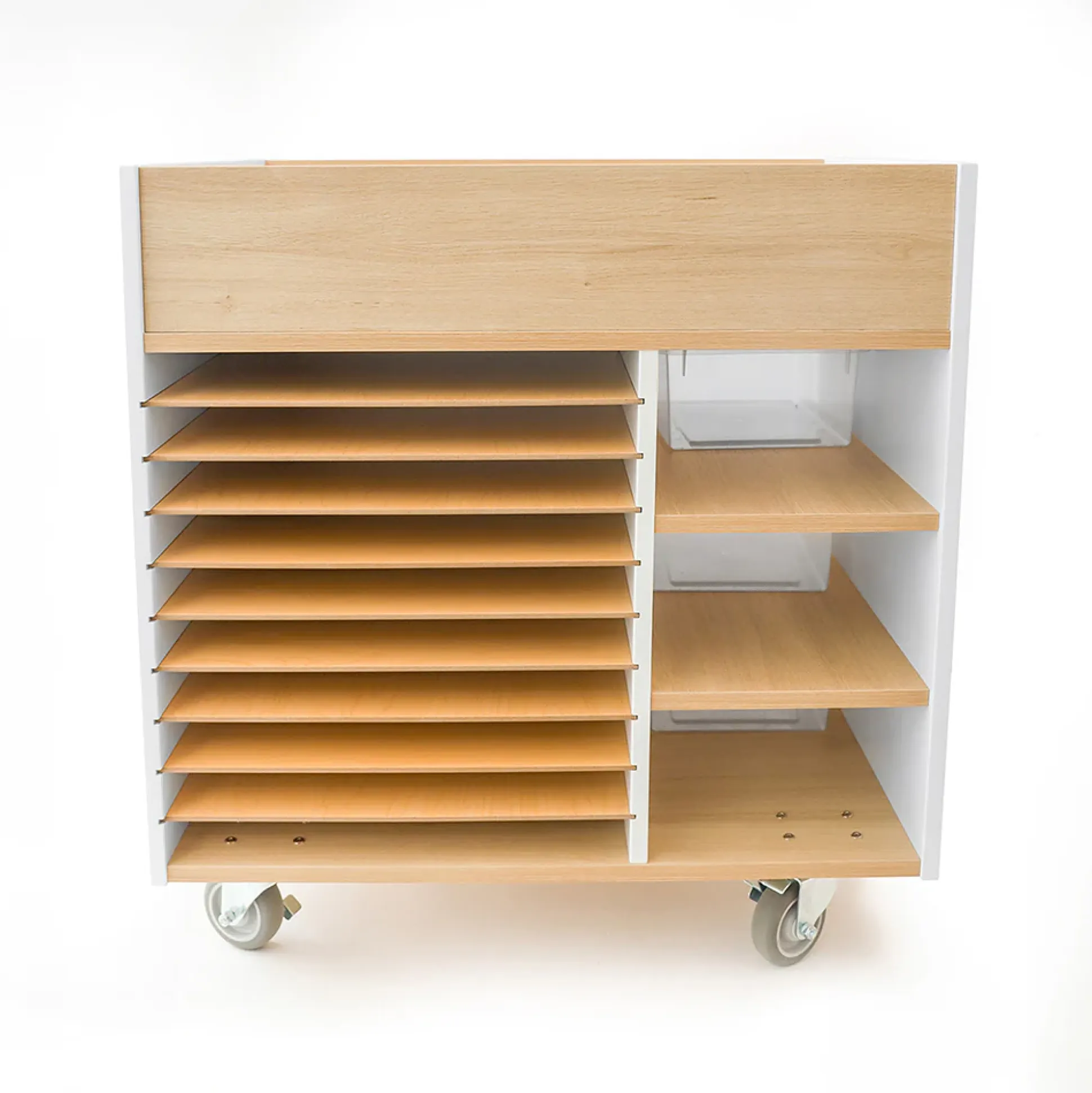 elevatED™ Art Supply Cart | Modern Mobile Art Storage Classroom Organizer
