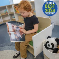 elevatED™ Children’s Arm Chair | Classroom Seating with Built-In Storage Compartment