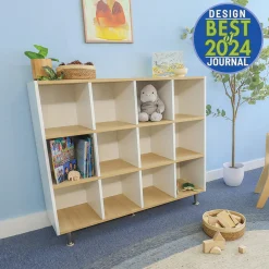 elevatED™ 12 Cubby Backpack Storage | Classroom Shelf with 12 Cubbies