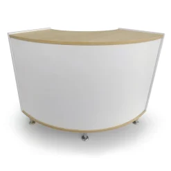 elevatED™ Curve Out Storage Cabinet | 33" High Modern Classroom Storage with Curved Back Design