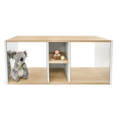 ElevatED™ Discovery Crawl Thru Cabinet | Toddler Mirror Play & Gross Motor Development Furniture with Storage Shelves