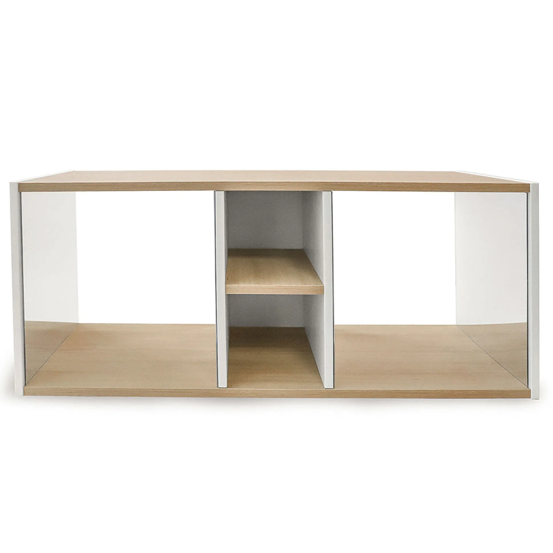 ElevatED™ Discovery Crawl Thru Cabinet | Toddler Mirror Play & Gross Motor Development Furniture with Storage Shelves