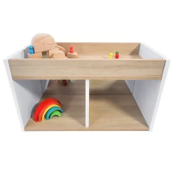 elevatED™ I-See-Me Toddler Mirror Cabinet | Shatterproof Acrylic Mirror and Built-In Storage