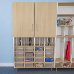 elevatED™ Lockable Wall Cabinet | Classroom Storage with Locking Doors