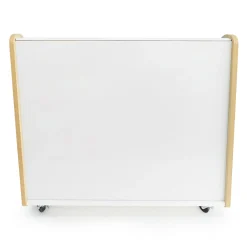 elevatED™ Mobile Book Display | Modern Classroom Book Browser with Cascading Shelves & Rear Markerboard