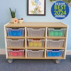 elevatED™ Nine Tray Cabinet | Mobile Classroom Storage with 9 Gratnell Trays
